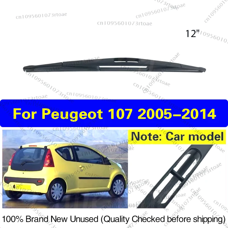 

Car Rear Windscreen Windshield Wiper Blade For Peugeot 107 2005 - 2014 Clean Tailgate Window Rain Brush Car Accessories 12"