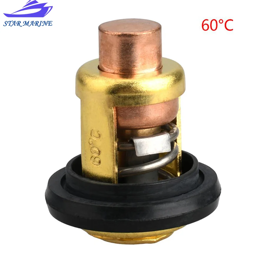 19300-ZW6-003 Thermostat 60℃ 19300-ZY3-023 6640114 For Honda Marine Outboard Motor BF8 BF9.9 BF15-BF225 4T 8HP-225HP