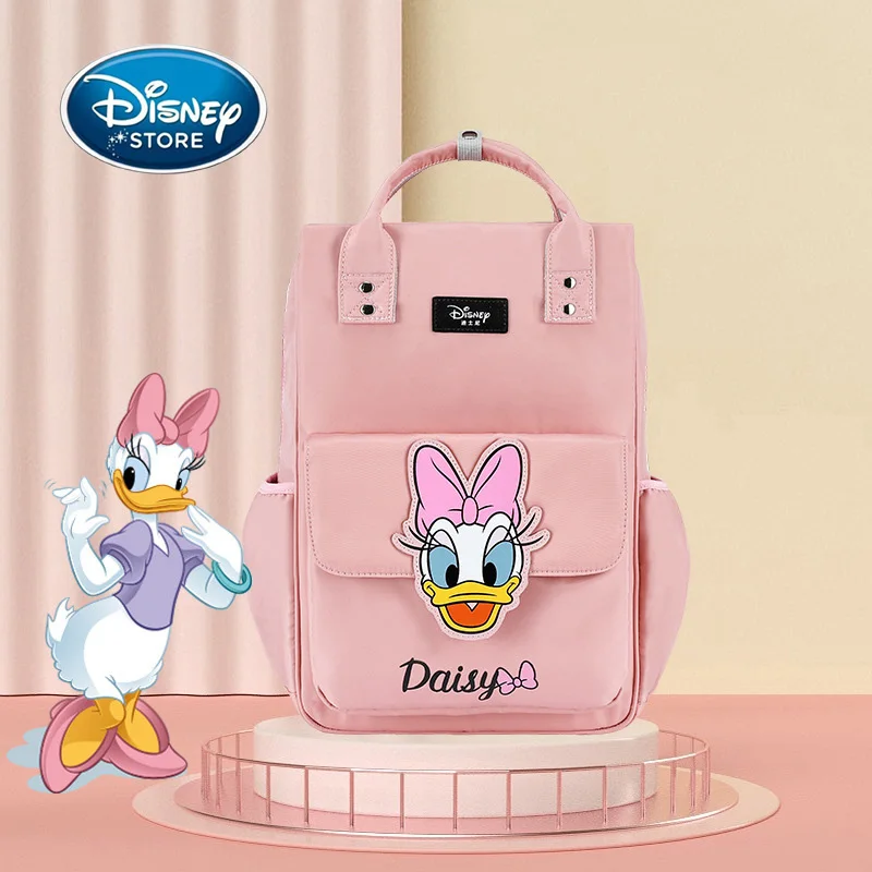 

Disney Minnie Daisy Mommy Backpack Waterproof Multifunctional Outing Storage Bag Pregnant Women Baby Bottle Insulation Bags