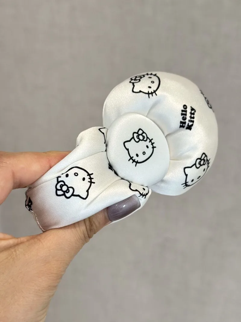 Kawaii Hello Kitty Sanrio Children Lovely Cartoon Hairpin Decorated Student Bow Hair Accessory Hair Decoration Gift for Kids