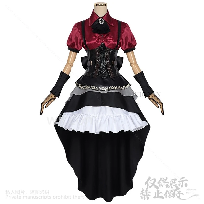 Réplique BanG de jeu d'anime Costume Cosplay Togawa Sakatm, c'est MyGO!!! Perruque de Robe Lolita de Style Gothique Personnalisée, pour Fille et Femme