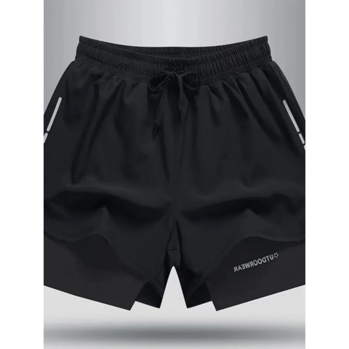 Men's Aloe Pants Athletic Shorts Two-Layer Swim Trunks: Stylish, Quick-Drying & Comfortably Fit for Beach, Pool & Hot Spring! image 5