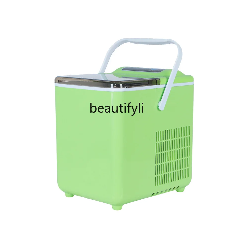 ماكينة تنظيف الثلج الأوتوماتيكية ماكينة مكعبات الثلج المنزلية الصغيرة ذات الطاقة المنخفضة عنبر محمول صغير