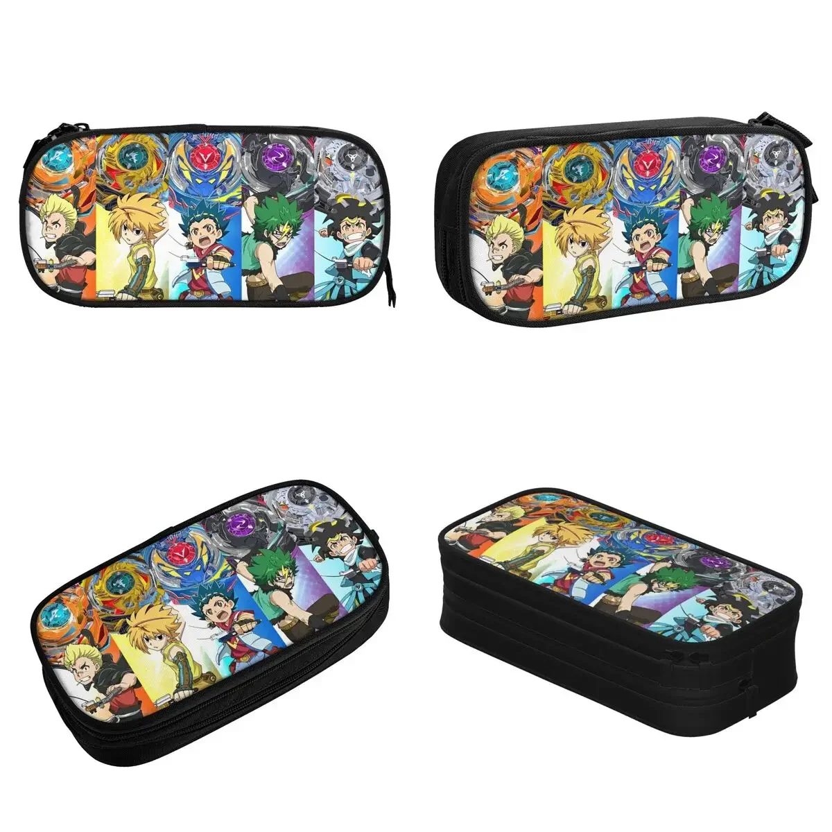 Beyblades Burst Anime Pencil Cases Kurenai Valt Aoi Kiyama Pencil Pouch Pen for Student Bags Students School Cosmetic Stationery