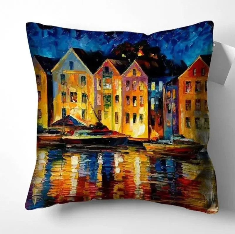

Art painting pillow sleeve decorative sofa decoration living room pillow cover housse de coussin 40x40 pillow covers decorative