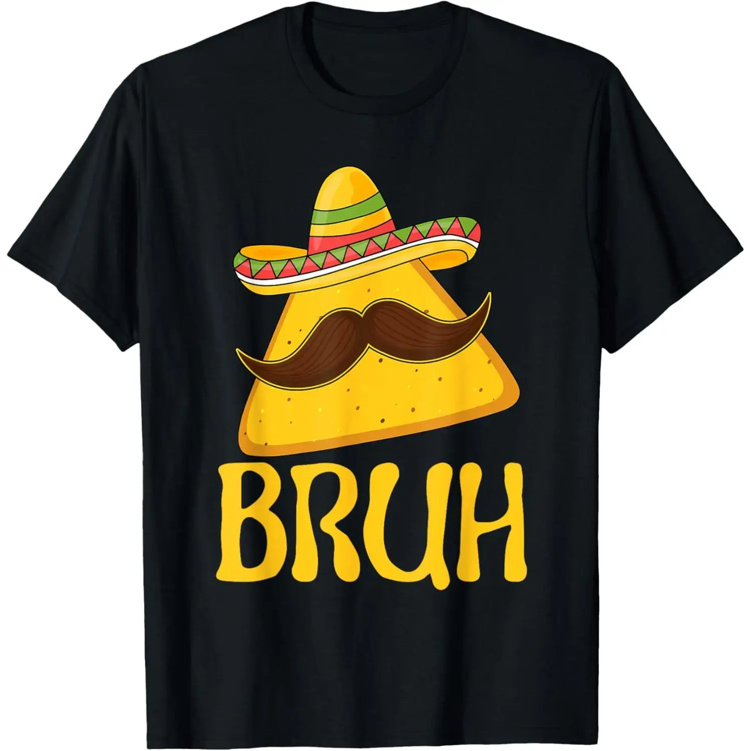 

Bruh Cinco de Mayo Funny Meme Saying Bro Pattern Tops for Unisex Funny Graphic Tees Short Sleeve Casual T Shirts