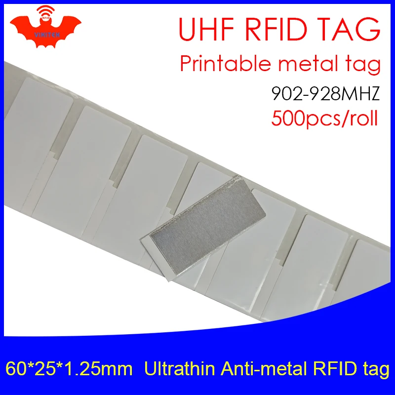 UHF RFID Ultrathin metal tag 915m 868m H9 60*25*1.25mm EPC 6C 500pcs free shipping fixed assets small printable passive tags