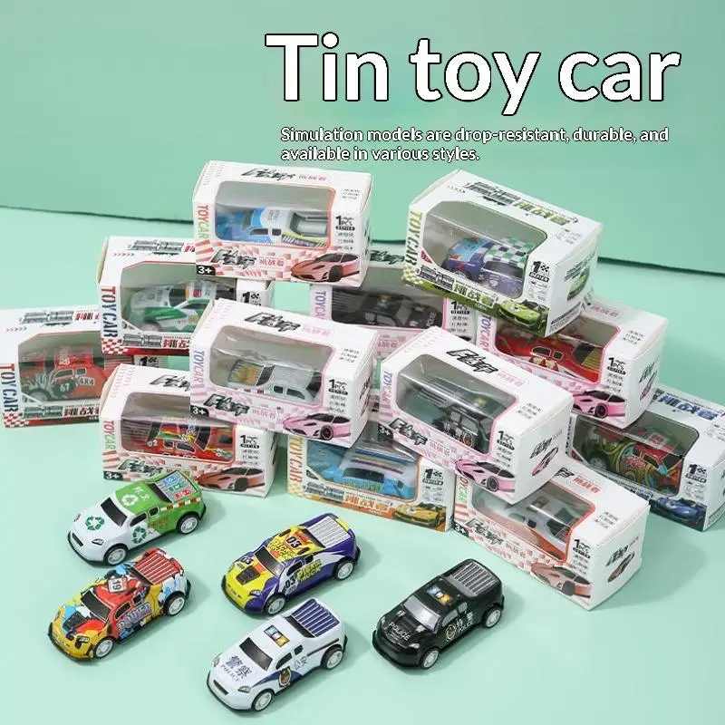 5Pcs Mini Alloy Diecast Car Set Pull Back Racing Vehicles Assorted Colors Boys Girls Birthday Party Return Gift Collectible Toy