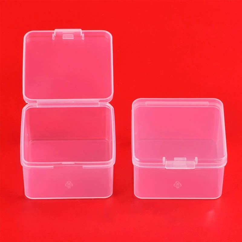 Hộp đựng bằng nhựa trong suốt hình vuông Hộp tổ chức cho vật phẩm làm đẹp Dropship