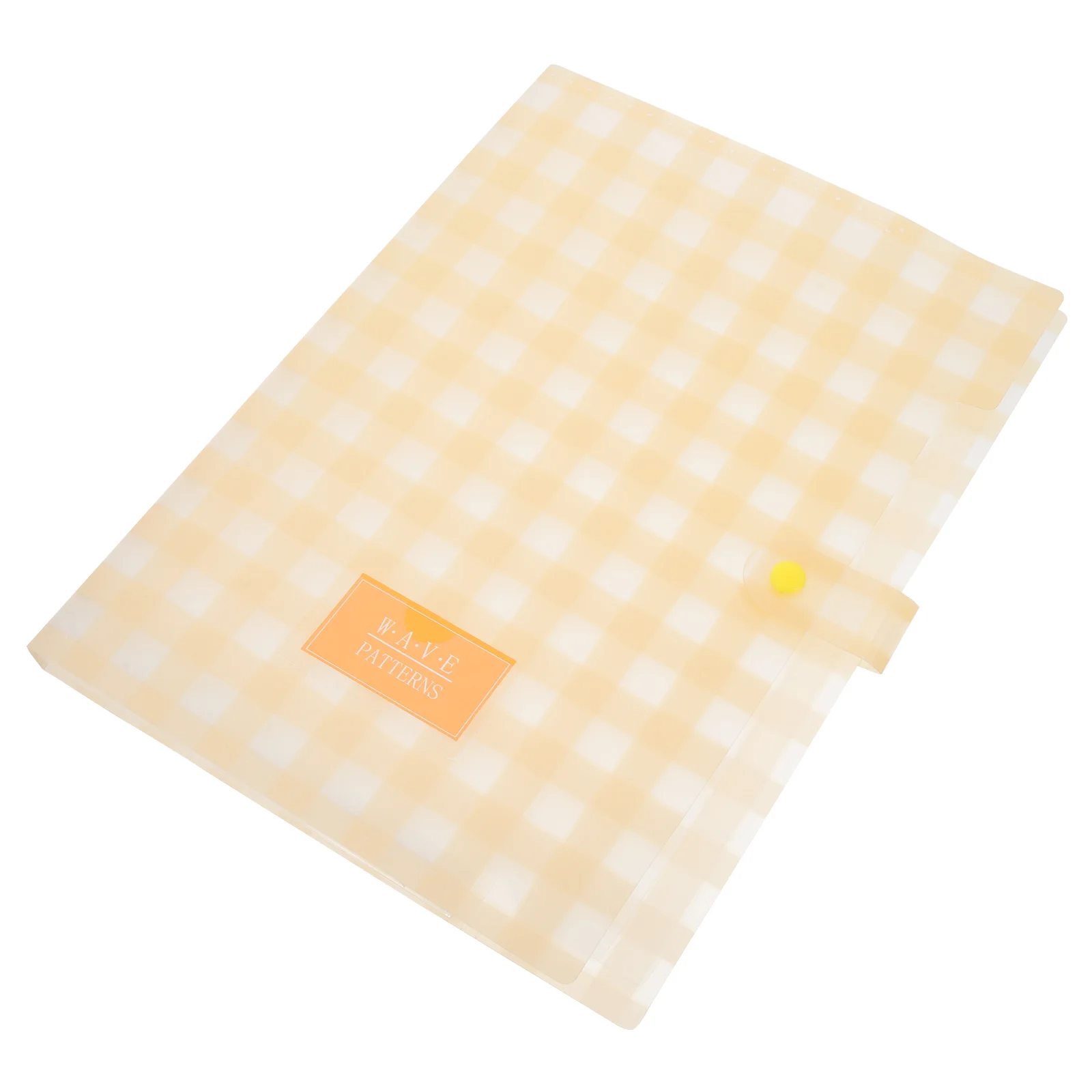 File Boxes Holder Large Capacity Keeper Lovely Folder Paper Organizer Accordion Bag Receipt Yellow Portable Student
