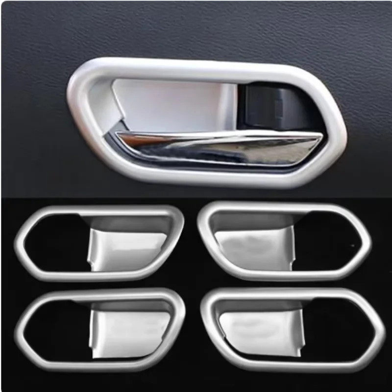 

Fit For Nissan Kicks 2017-2023 ABS Carbon Fiber Inner Door Handle Bowls Cup Cover Trim