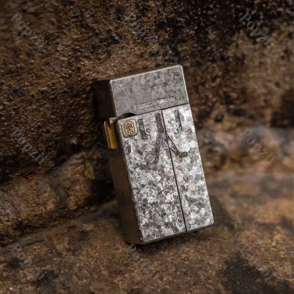 Yolo estudante sem fogo 10th aniversário cristal de gelo liga titânio alívio do estresse brinquedo dedo giradores fidget slider ansiedade brinquedos