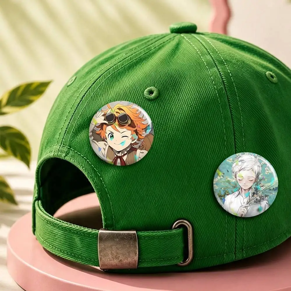 Emma TPN-Promised Neverland Round Badge Pins Creative Pins Bag Decor Accessories Fan Collection Gifts for Friends