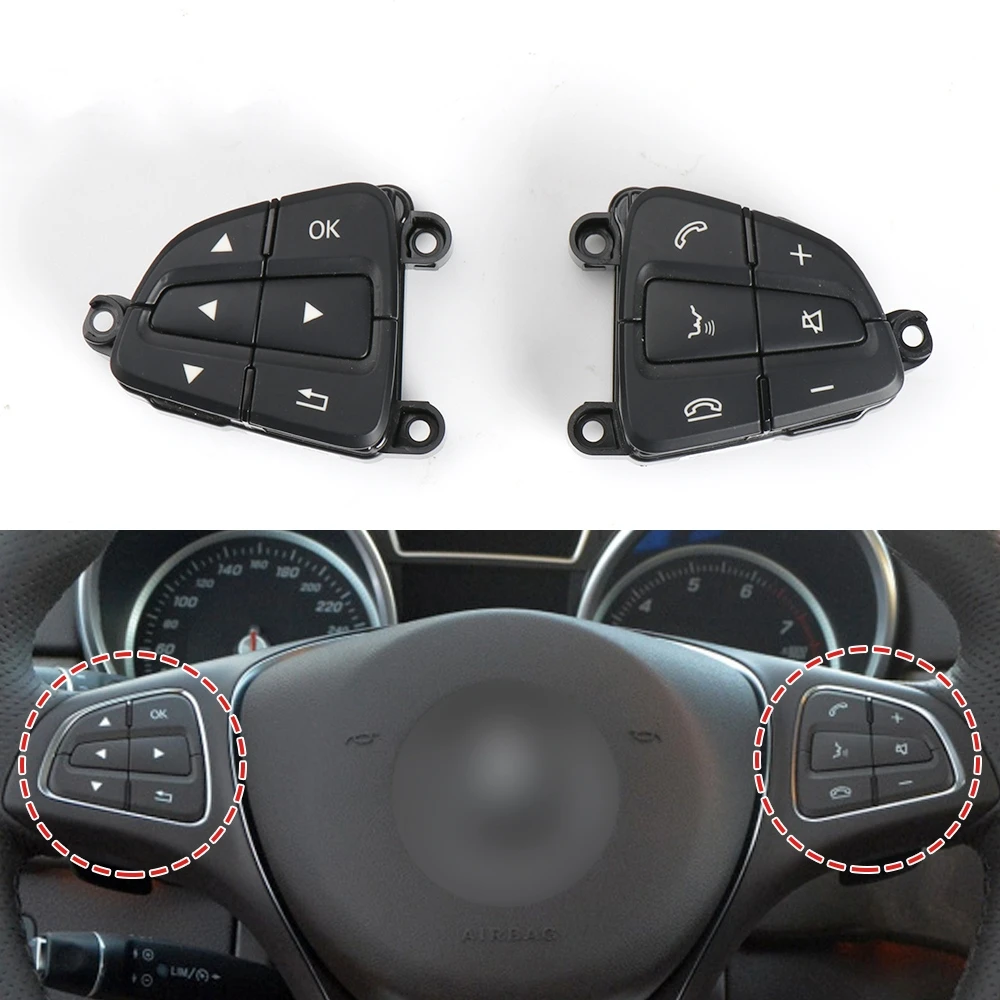 

Car Steering Wheel Menu Control Switch Buttons Assembly For Benz A B GLA GLS GLE Class W176 W246 W156 W166 W292 W117 W218 W231