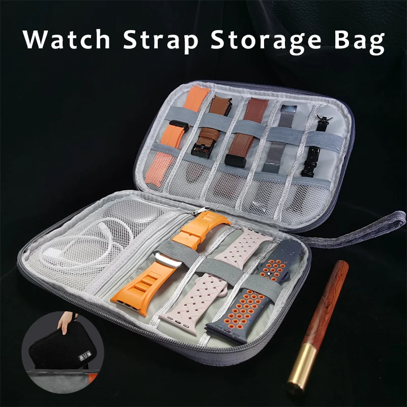 

watchband box for Apple Watch strap case data cable Travel smart watch Wriststrap storage bag Box watches organizer