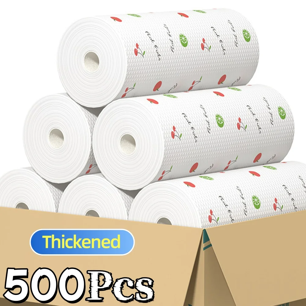 

500/50 шт. многоразовые кухонные салфетки, не оставляющие жирных следов, для уборки дома, кухонные полотенца, кухонные принадлежности