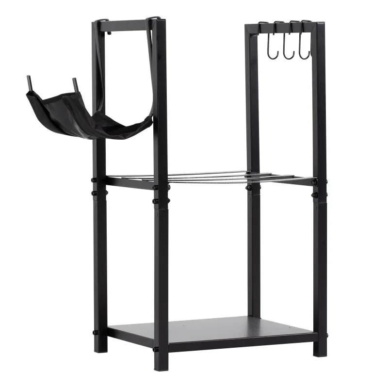 

Indoor small apartment, firewood rack, batch wood storage rack, outdoor terrace double layer, log firewood rack