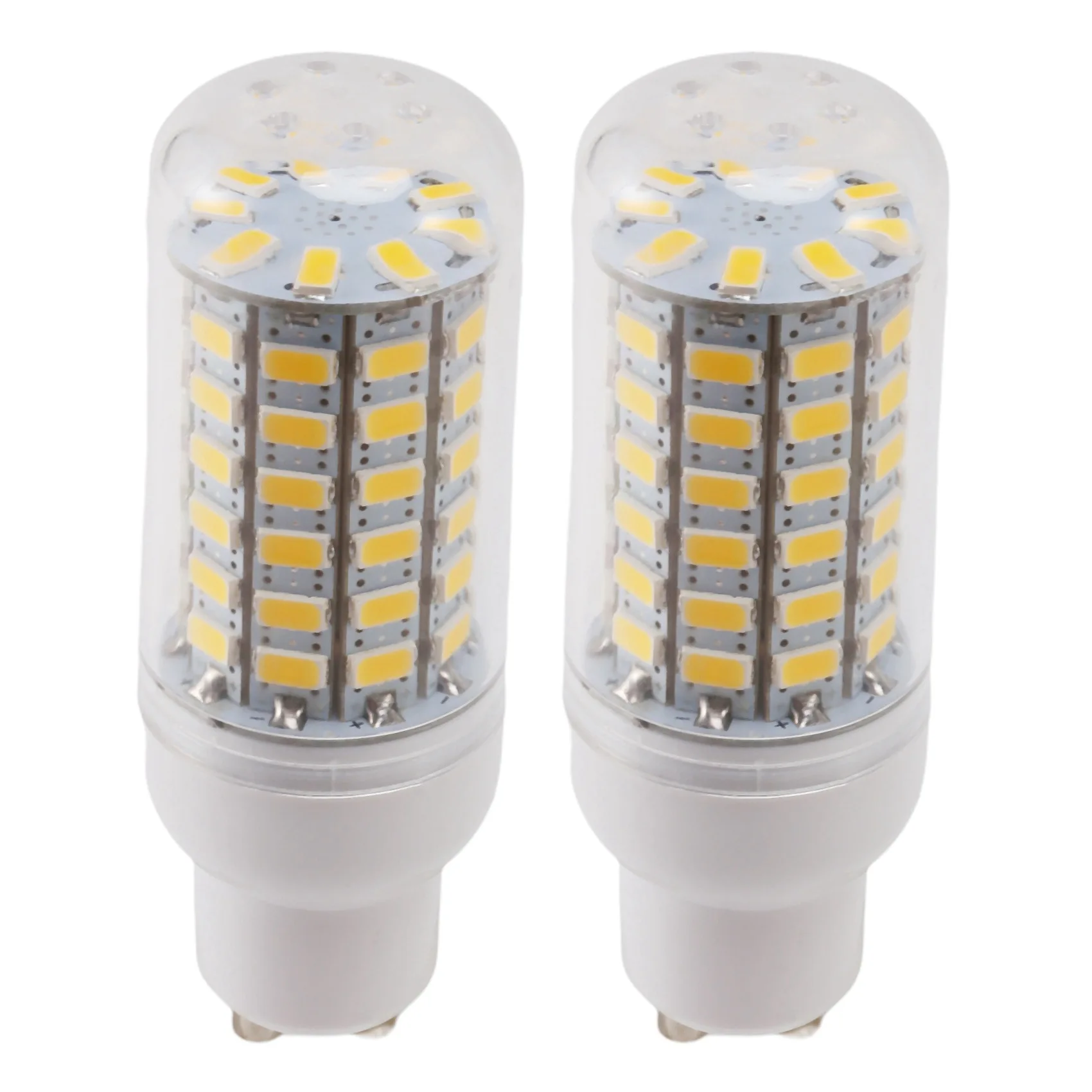 MOPHE-2X GU10 10W 5730 SMD 69 LED لمبات LED ضوء الذرة LED مصباح توفير الطاقة 360 درجة 200-240V أبيض