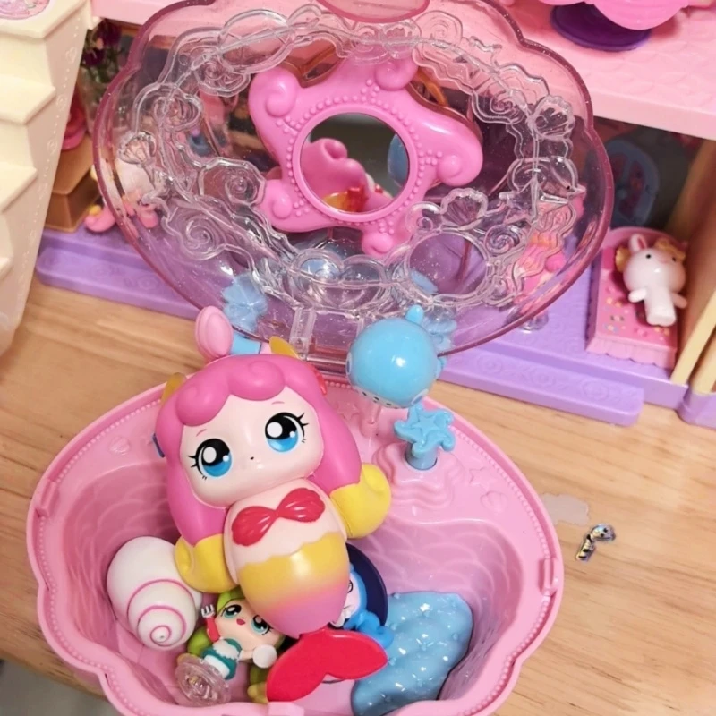 

Оригинальный набор Catch! Teenieping: Серия «Волшебный ключ» с милыми русалками и ракушками для ванной, полный комплект, игрушки для девочек-принцесс, украшения, подарки на день рождения