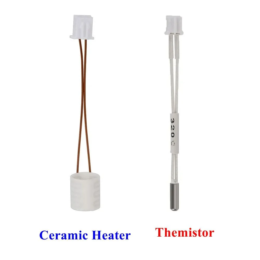 Creality K1/K1 Max Ceramic Heating Tube 320°C Thermistor Temperature Sensor High Temperature Compatible with PLA, ABS PETG TPU..