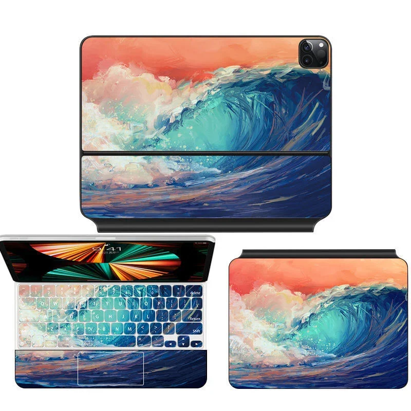 DIY Protective Painted Vinyl Sticker Skin for Magic Keyboard Cover for Ipad Pro 11/12.9 inch 2020 2021 Waterproof Decal