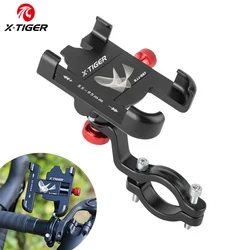 X-TIGER Alloy Bicycle Phone Holder Bike Phone Mount  Anti-slip Bracket Bike Motorcycle Handlebar Clip Stand For All Cell Phone