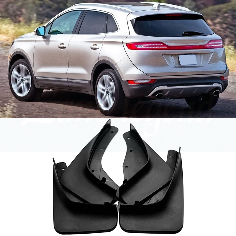 auto styline For lincoln MKC Mudguardf Fenders Mudflaps Guard Splash Fender Mudguards Mud flap car accessories Front Rear 4 pcs