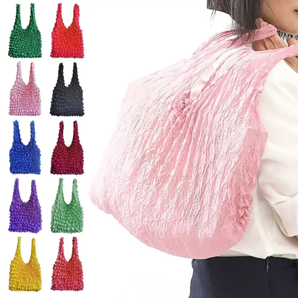 

Creative Bubble Stretch Bags Expansion Fold Pleated Flexible Shopping Bag Multi Purpose Magic Pleated Bag Men