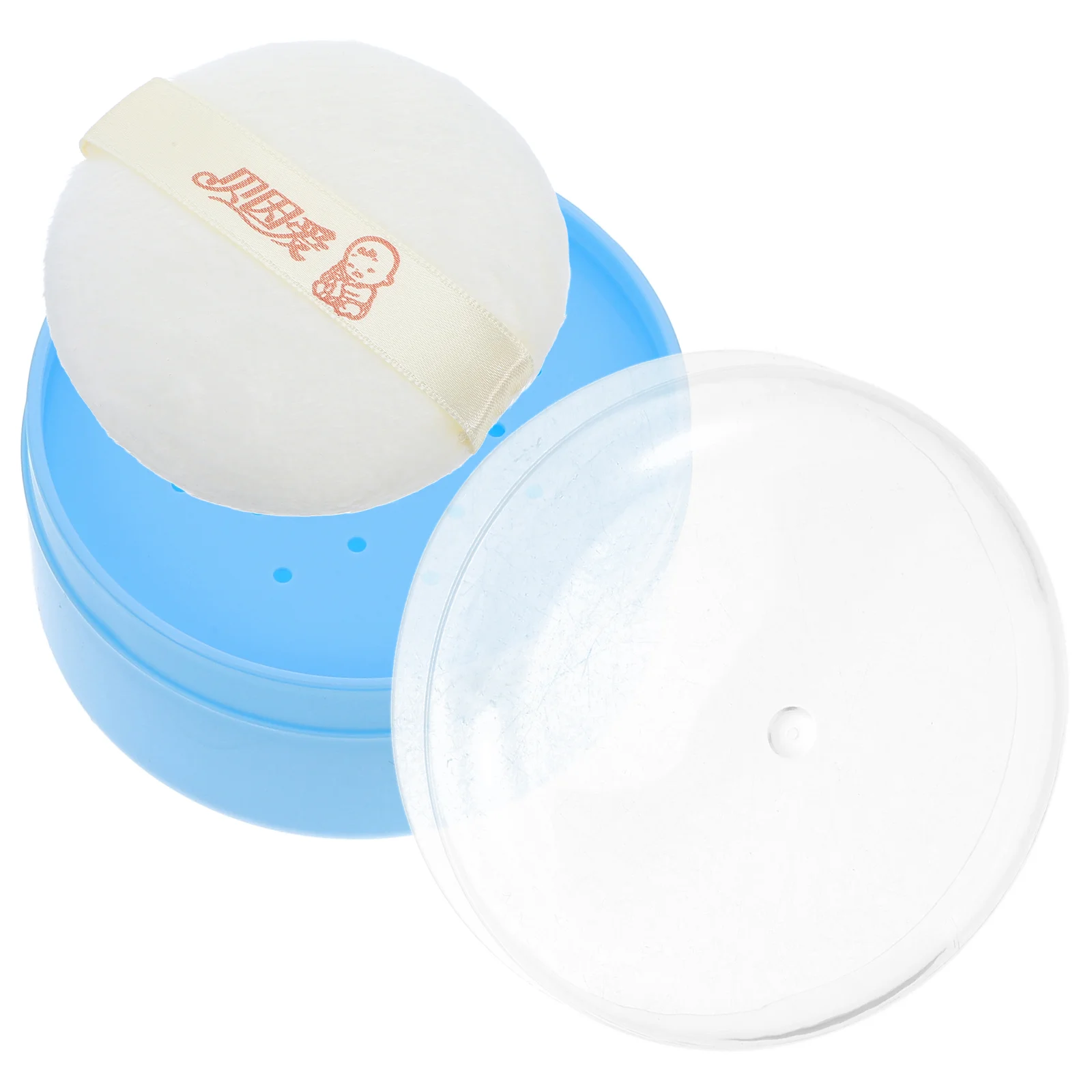 

Travel Powder Container Puff Compact Thicken Puffs Baby Case Cloth and Sponge Talcum Box