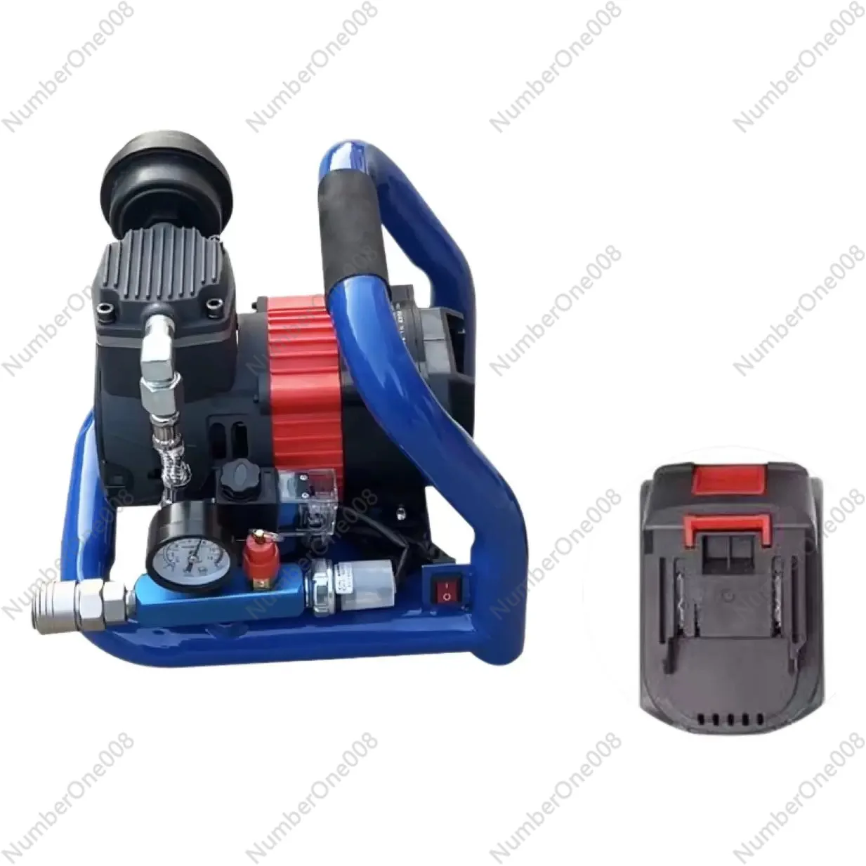 

Воздушный компрессор с литиевой батареей, мини-портативный безмасляный воздушный насос, деревообрабатывающий воздушный гвоздезабивной бак