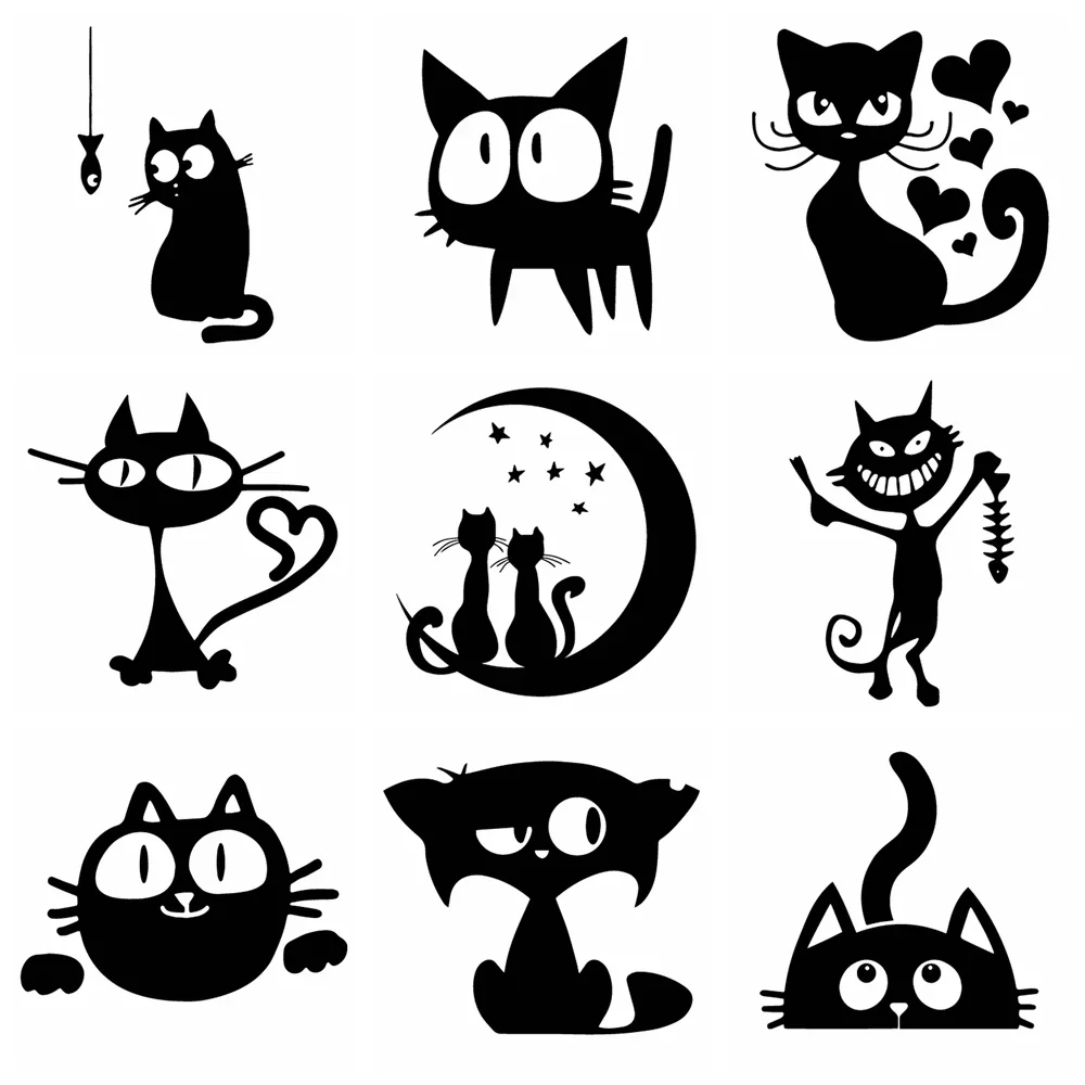 

Car Sticker Decal Cute Cat Sports Styling Auto Racing Creativity Personality Waterproof Decoration Accessories PVC,12cm