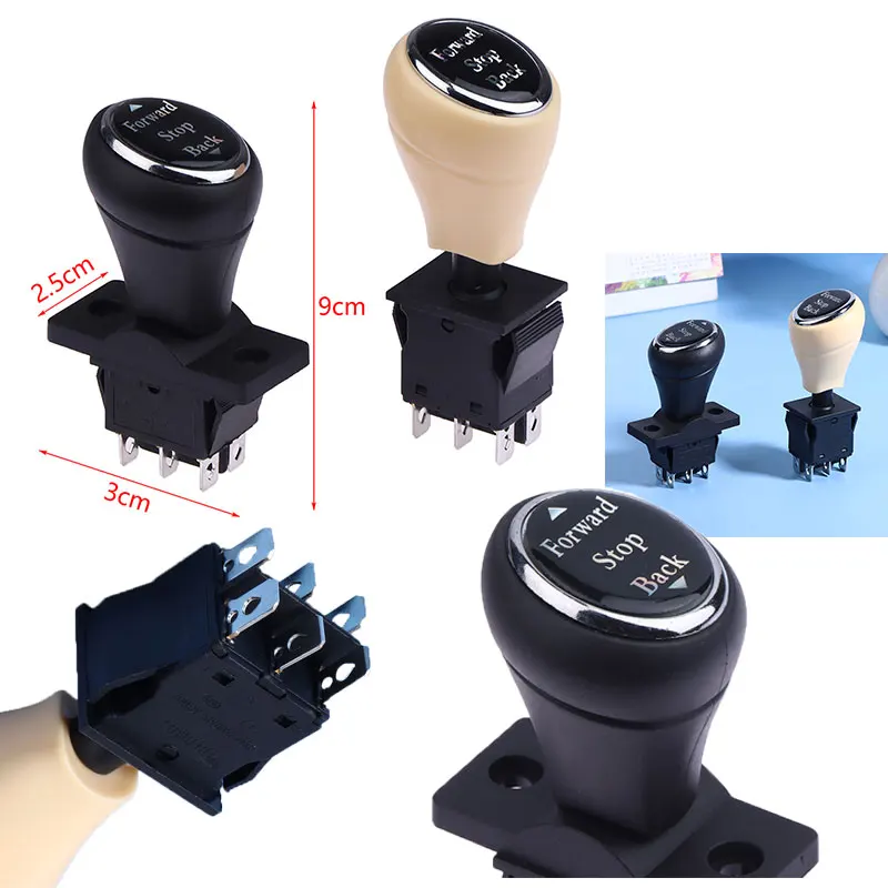 6Pin ON-OFF-ON Children's Electric Vehicle Baby Carriage Car Toggle Switch Push Handle Forward And Backward Stop Handle Pedal