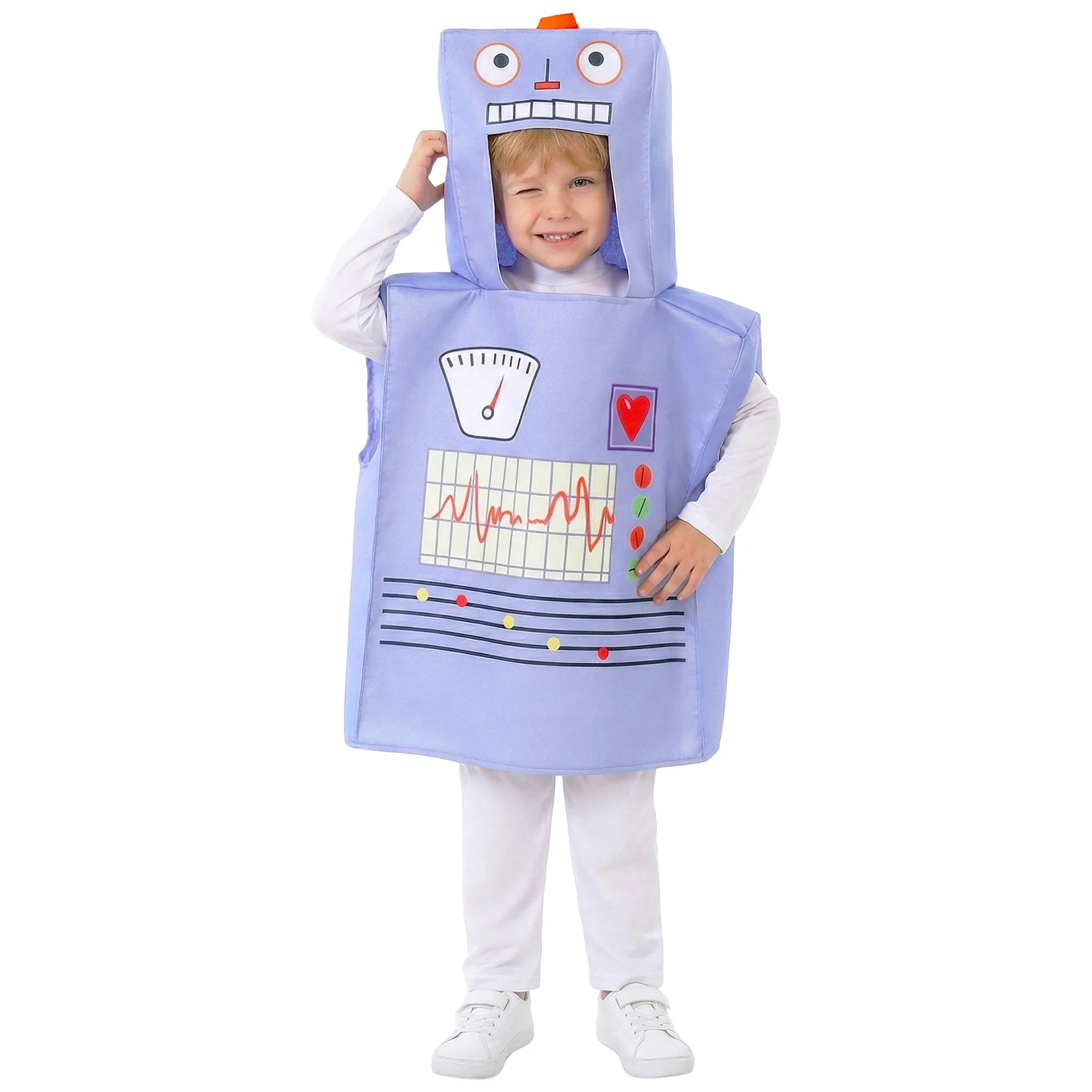 Funny Children Robot Costumes Cosplay High-Tech Astronaut Outfits Preschool Performance Costumes Party Halloween Props