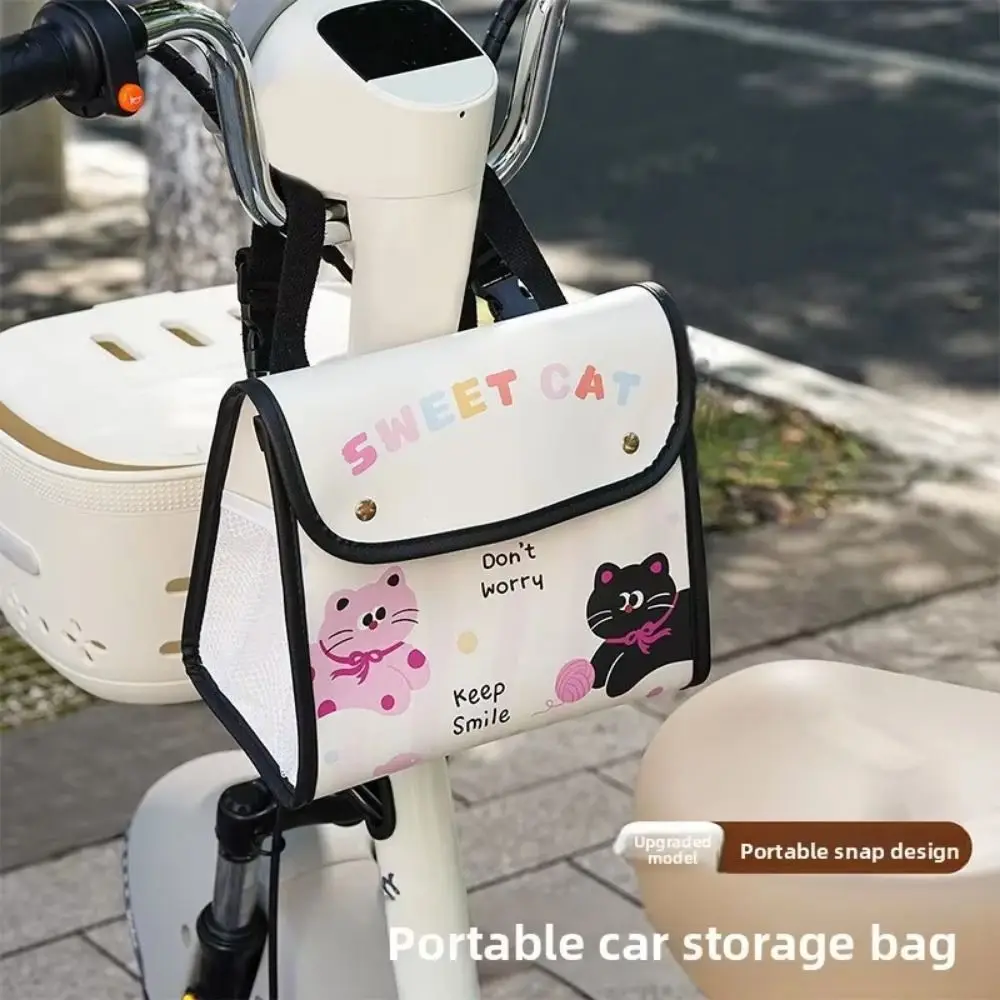 

Waterproof Electric Car Hanging Bag Convenient Large Capacity Electric Vehicle Storage Bag Rainproof Easy Installation