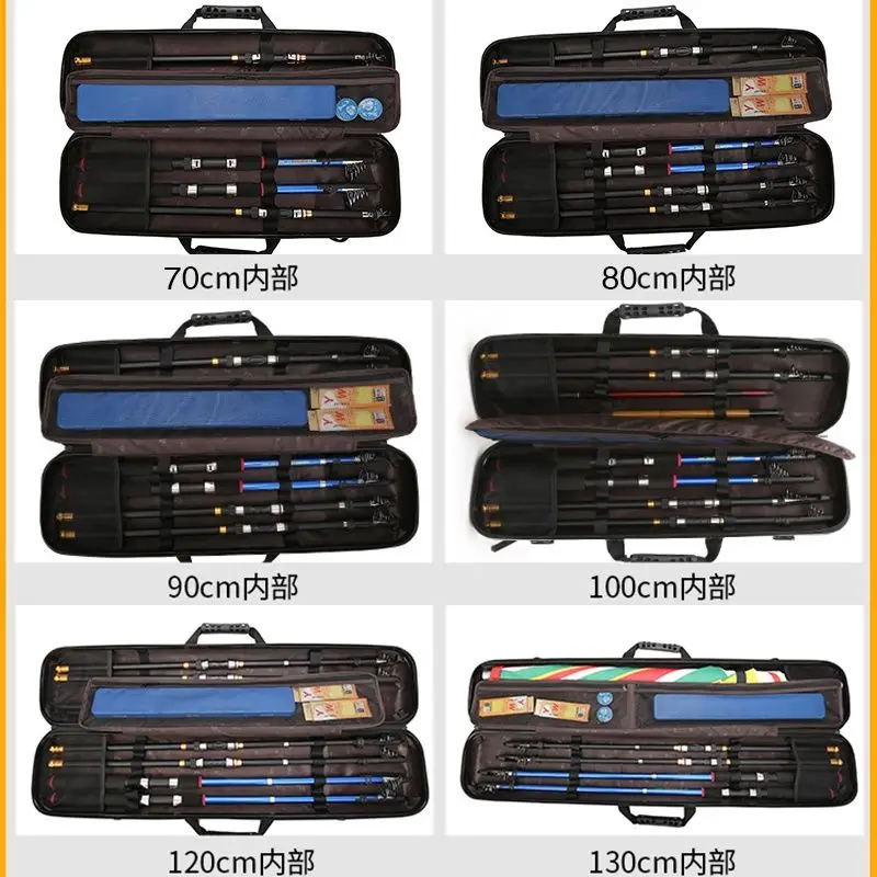 70Cm 80Cm 100Cm 125Cm 130Cm Draagbare Abs Hengel Zak Vissen Auxiliary Bag Hard Case rod Cover 낚시 하드 케이스 Чехол Для Удочек