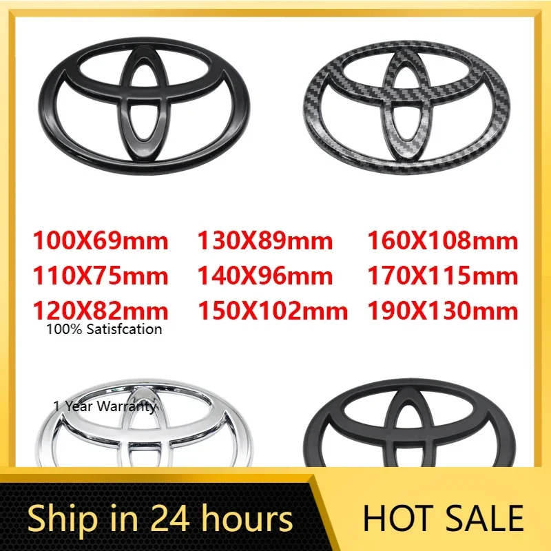 

2026 Горячие колпаки для ступиц Toyota, передние и задние логотипы, наклейки с логотипом Toyota RAV4 Camry Corolla Ralink Yaris Ruizhi Hi
