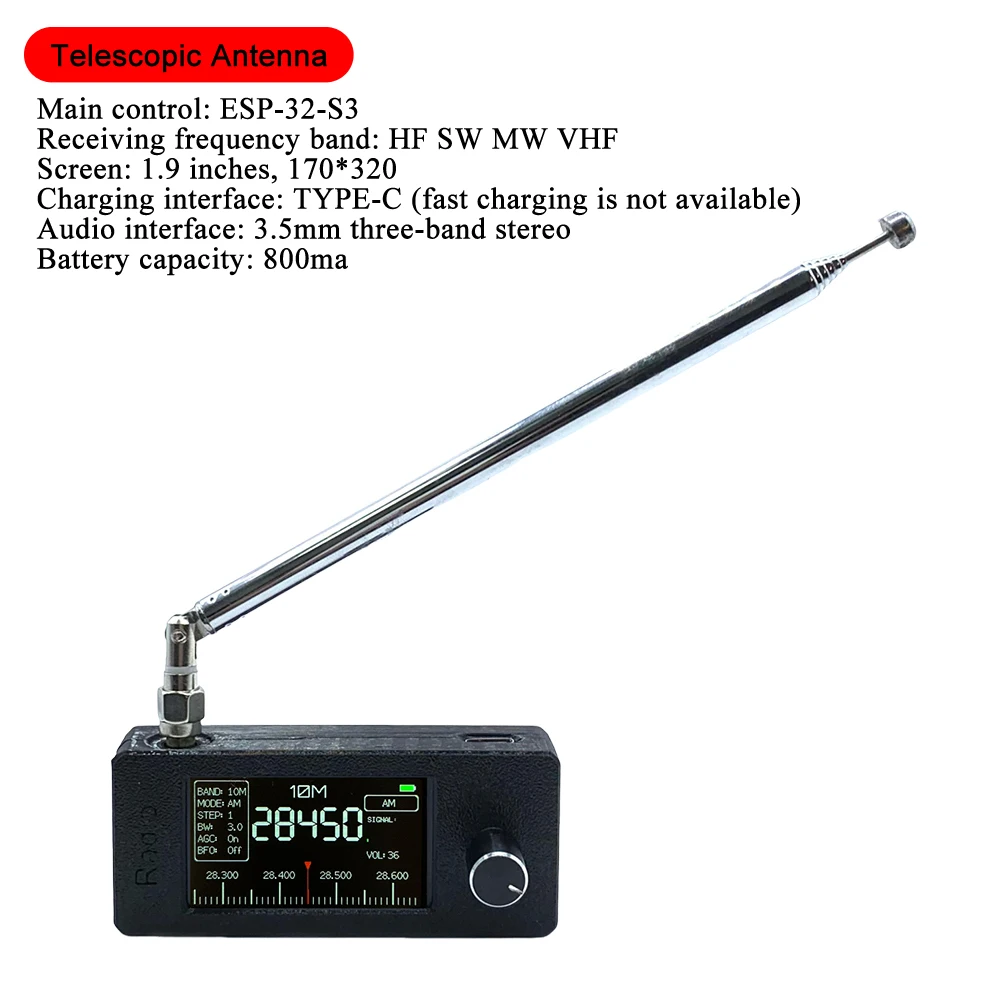 ミニポケットラジオ,USB,AM,FM,FM,受信機,すべての帯域,hf,sw,mw,vhf