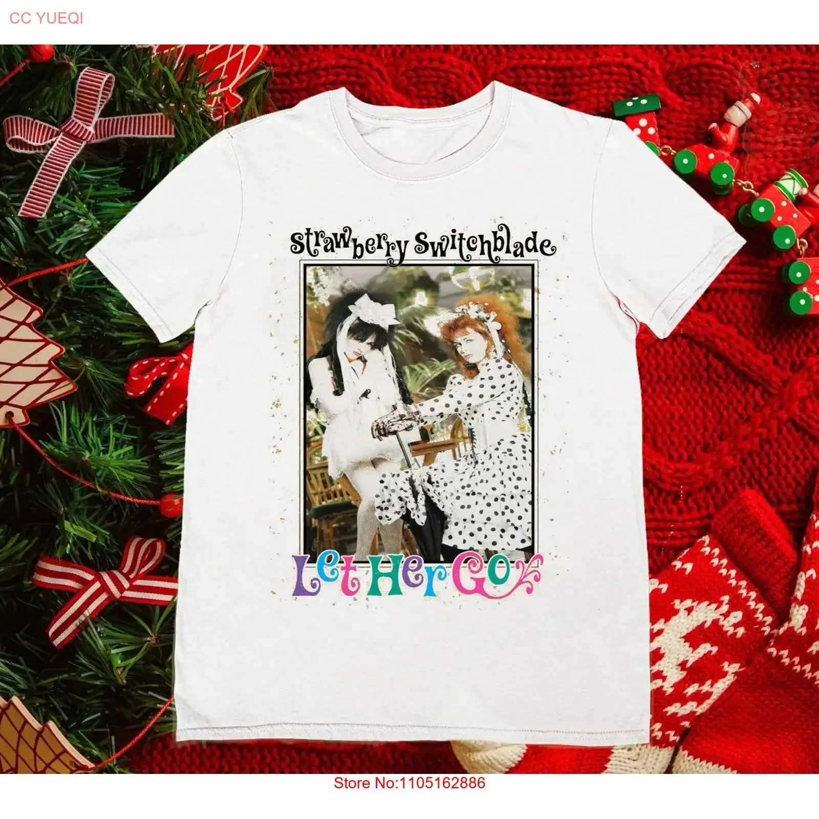 Strawberry Switchblade Let Her For Fan T Shirt Cotton S to 5XL GC1199 vintage Washed fashion Slightly Soft Casual graphic