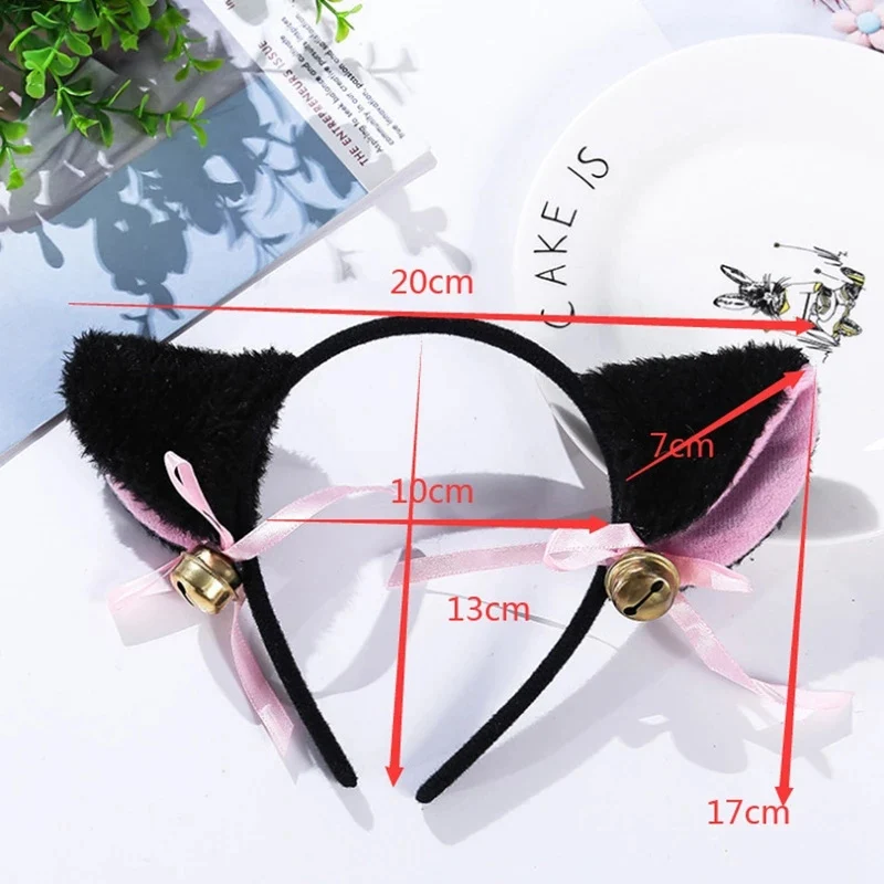 New Lovely Cat Ear Hair Wear Girls Anime Cosplay Costume Plush Hairband Night Party Club Bar Decorate Headbands Hair Accessories