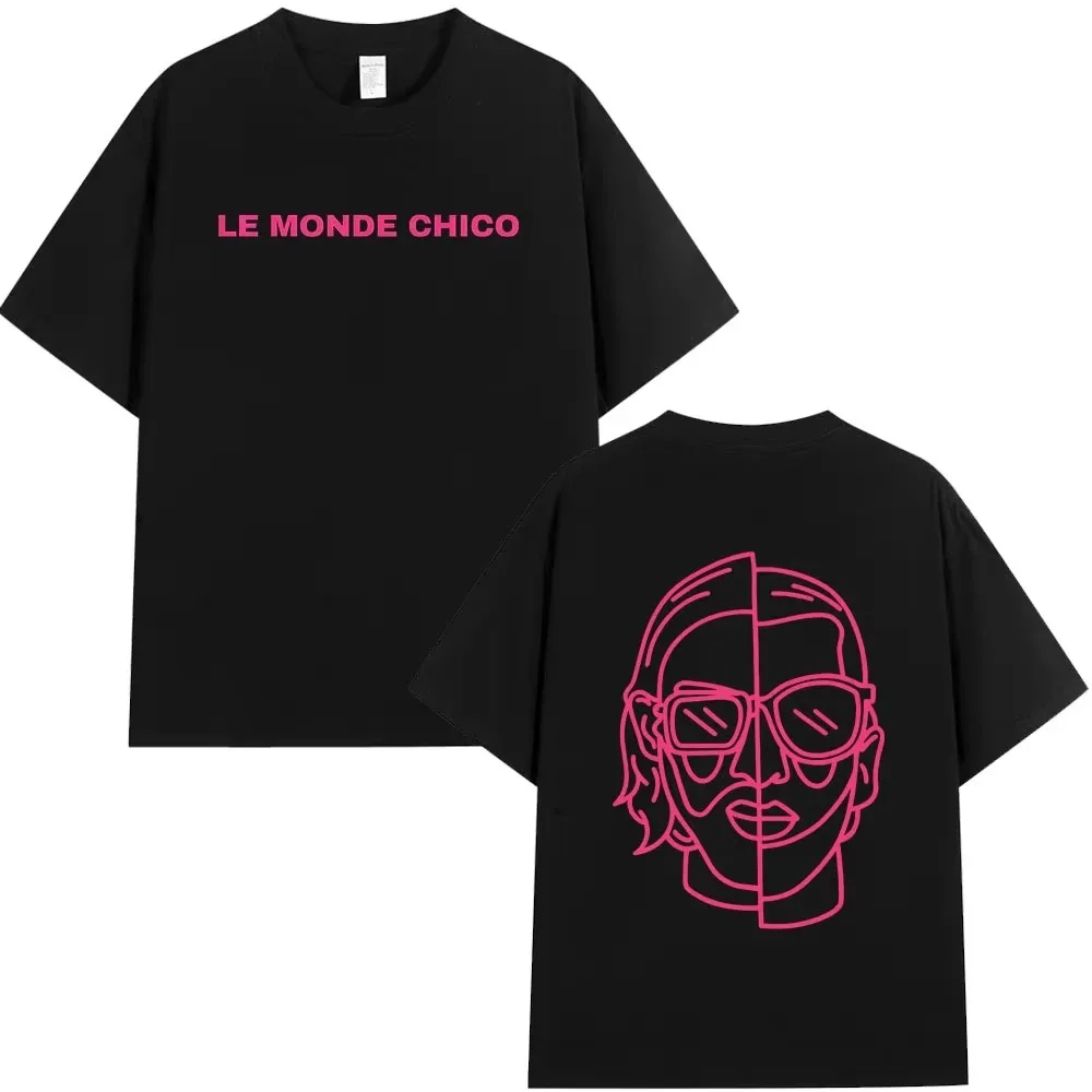 Camiseta Le Monde Chico 2026, Camiseta con Estampado Gráfico del Álbum del Rapero Francés PNL, Camisetas de Moda Hip Hop para Hombre y Mujer, Camiseta de Manga Corta Oversize