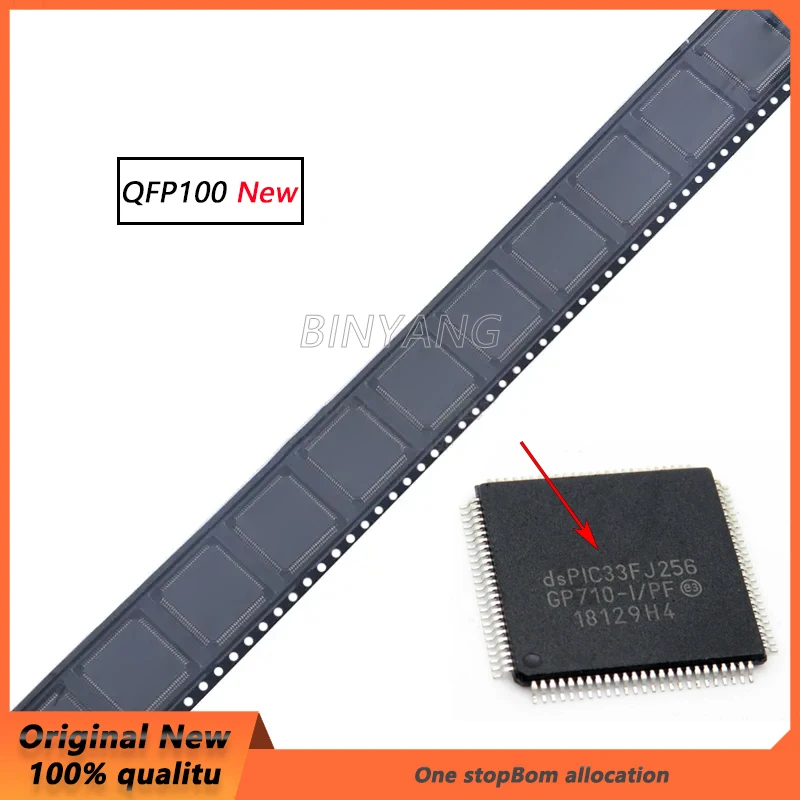 (1 peça) 100% Novo Chipset DSPIC33FJ256GP710-I/PF DSPIC33FJ256GP710 QFP-100
