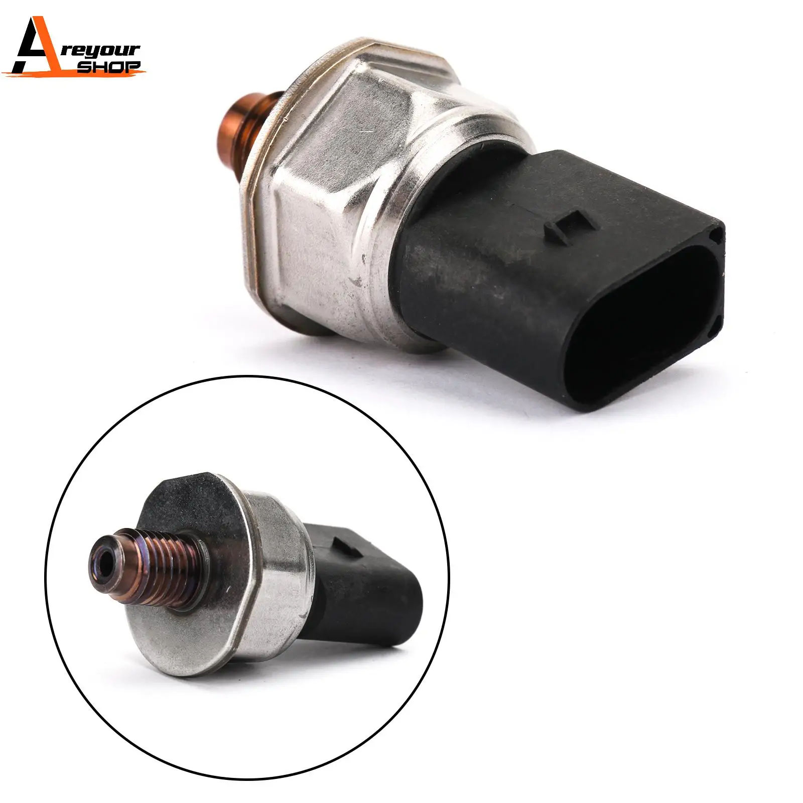 Areyourshop 55PP07-02 Fuel Rail Pressure Sensor Fits Mercedes-Benz For Kia Carnival Sedona Bongo 55PP07-01 Car Auto Parts