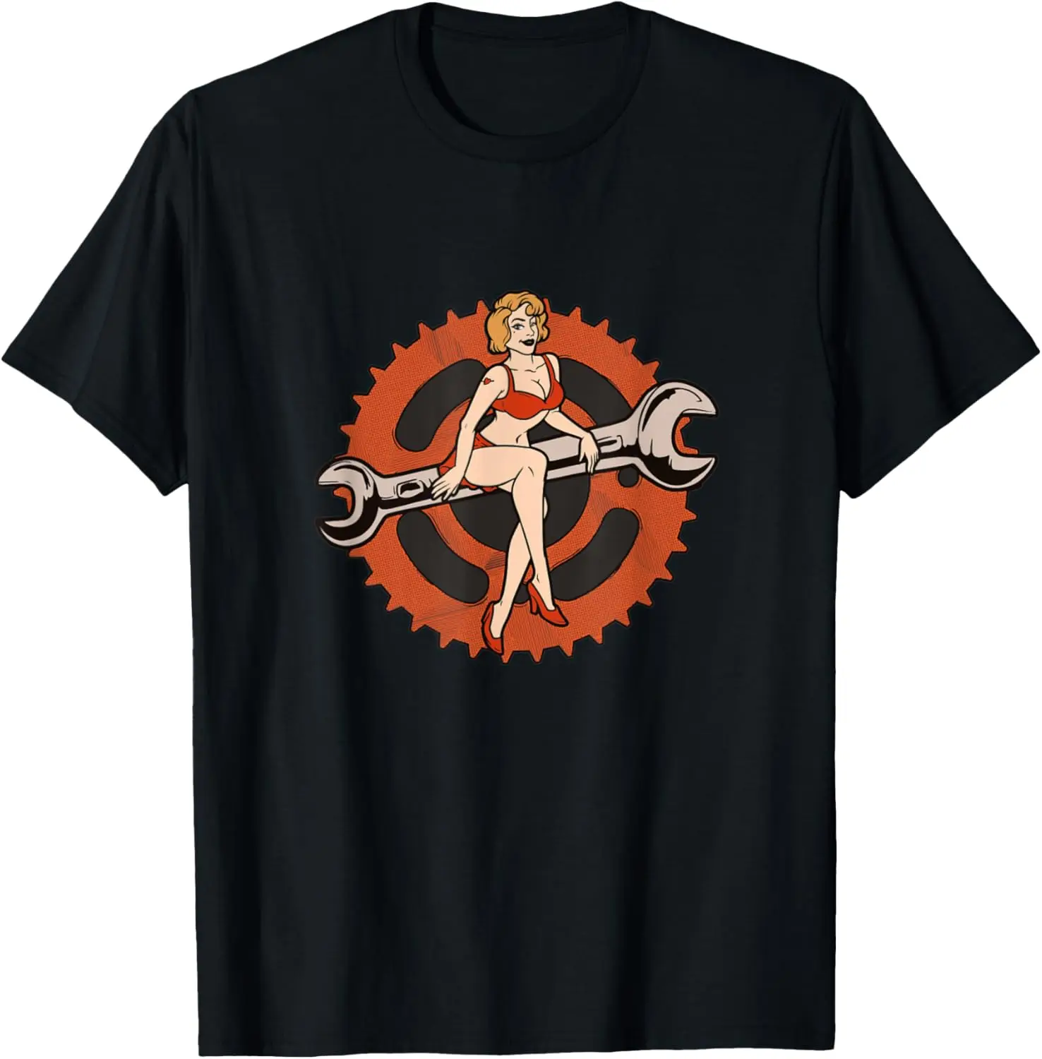 

Biker Pin-up T-Shirt Motorcycle