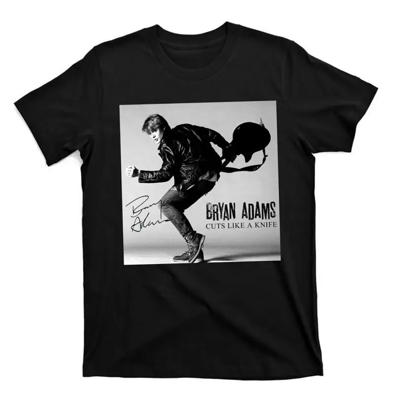 Новый популярный Bryan Adams Cuts Like a Knife, хлопок, черный
