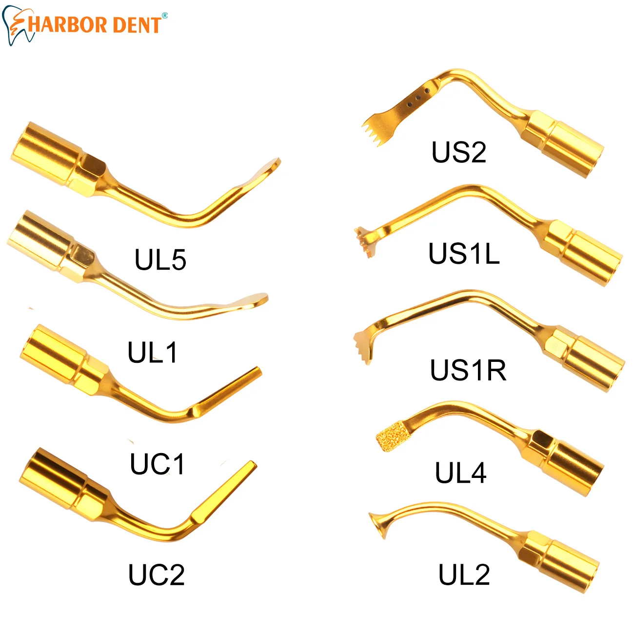

Dental Piezo Surgery Tips Golden Ultrasonic Bone Cutter Fit For Mectron Woodpecker EMS Dentistry Euipments