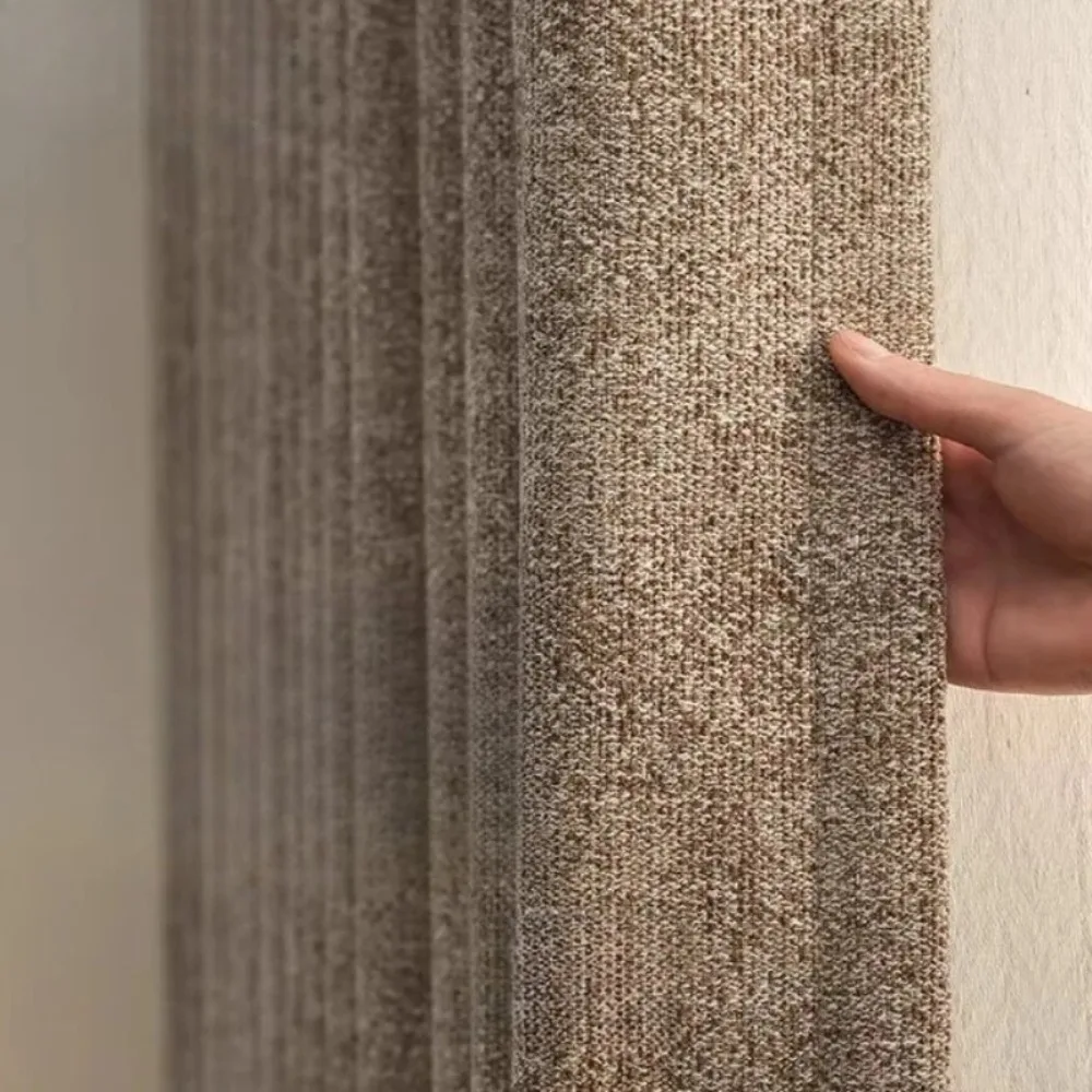 

Cream Curtains High Blackout Curtains for Living Room Bedroom Cashmere Texture French Style Light Luxury High-end Customization