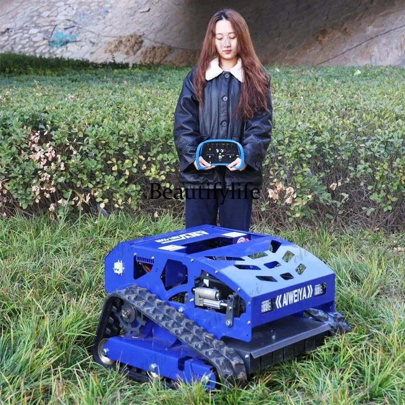 

f182 Customized Factory Price Smart Remote Control Crawler Mower Self-Propelled lawn Mower with 4-Stroke Feature Indust