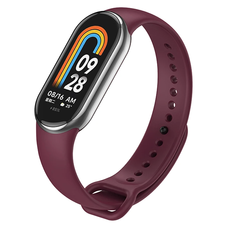 Siliconen Band Voor Xiaomi Mi Band 10 9 8 Polsband Sport Armband Polsbandjes Voor Mi Band 8/9/10 Smartwatch Accessoires