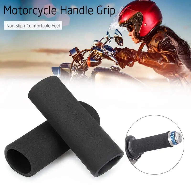 4PCS Universal Motorcycle Handlebar Sleeve Grip Foam Anti Slip Vibration Hand Grips Gloves Levers Cover Motorcycle Accessories