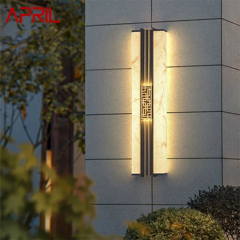 APRIL Contemporary LED Outdoor Wall Lamps Electric Simplicity Waterproof Balcony Hallway Courtyard Villa Gate Hotel